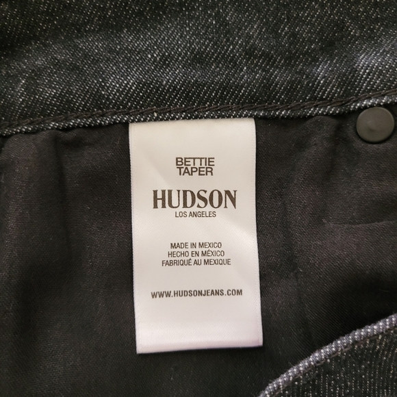 Hudson Red Plaid Bettie Taper Jeans - Picture 3 of 6